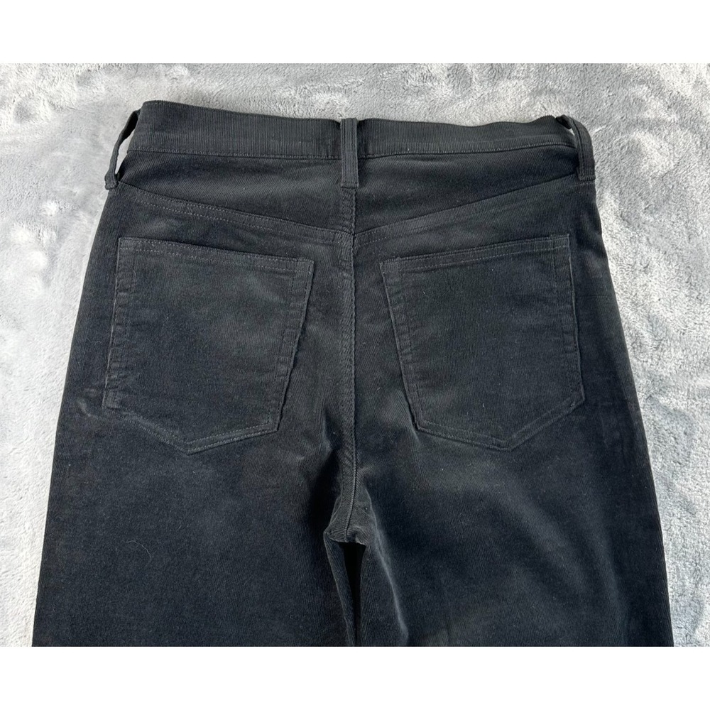 J.Crew -Black Corduroy Pants - Women's Size 25 Mid Rise Straight Leg Classic Fit - Picture 8 of 13